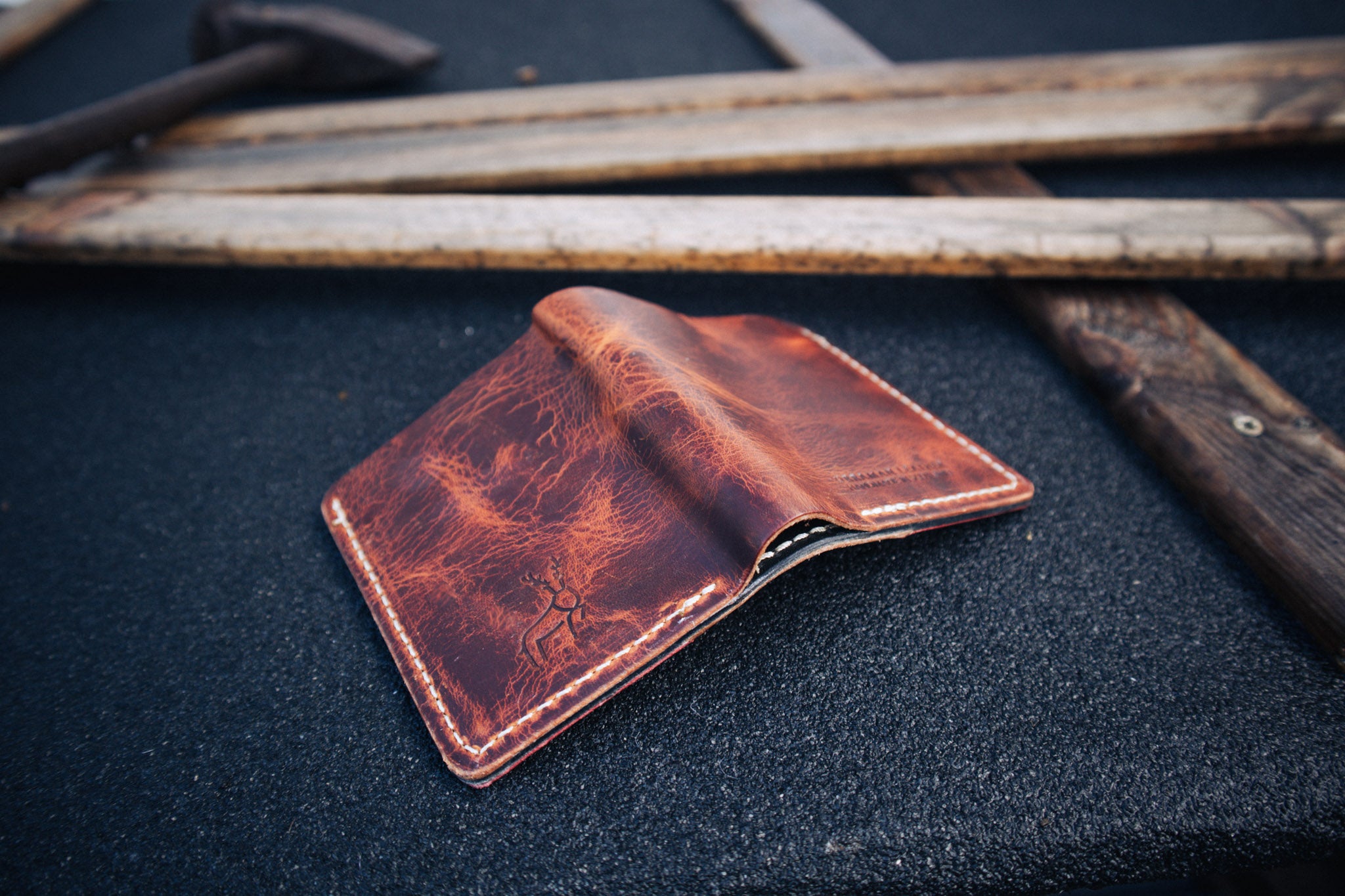 Chieftain wallet lined with tartan