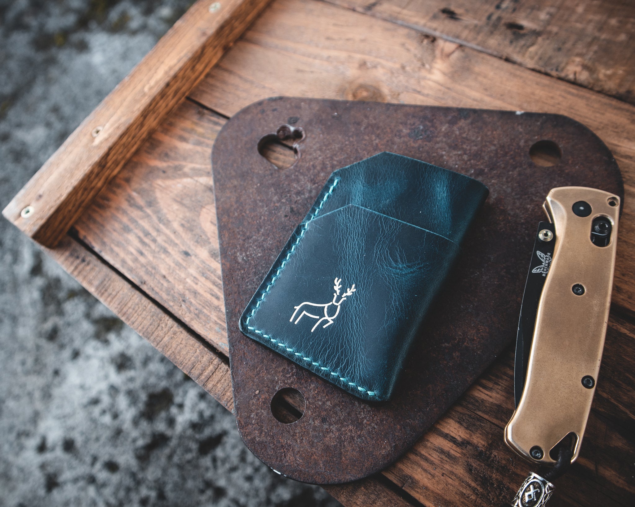 The Minimalist - Handmade Leather EDC Cardholder