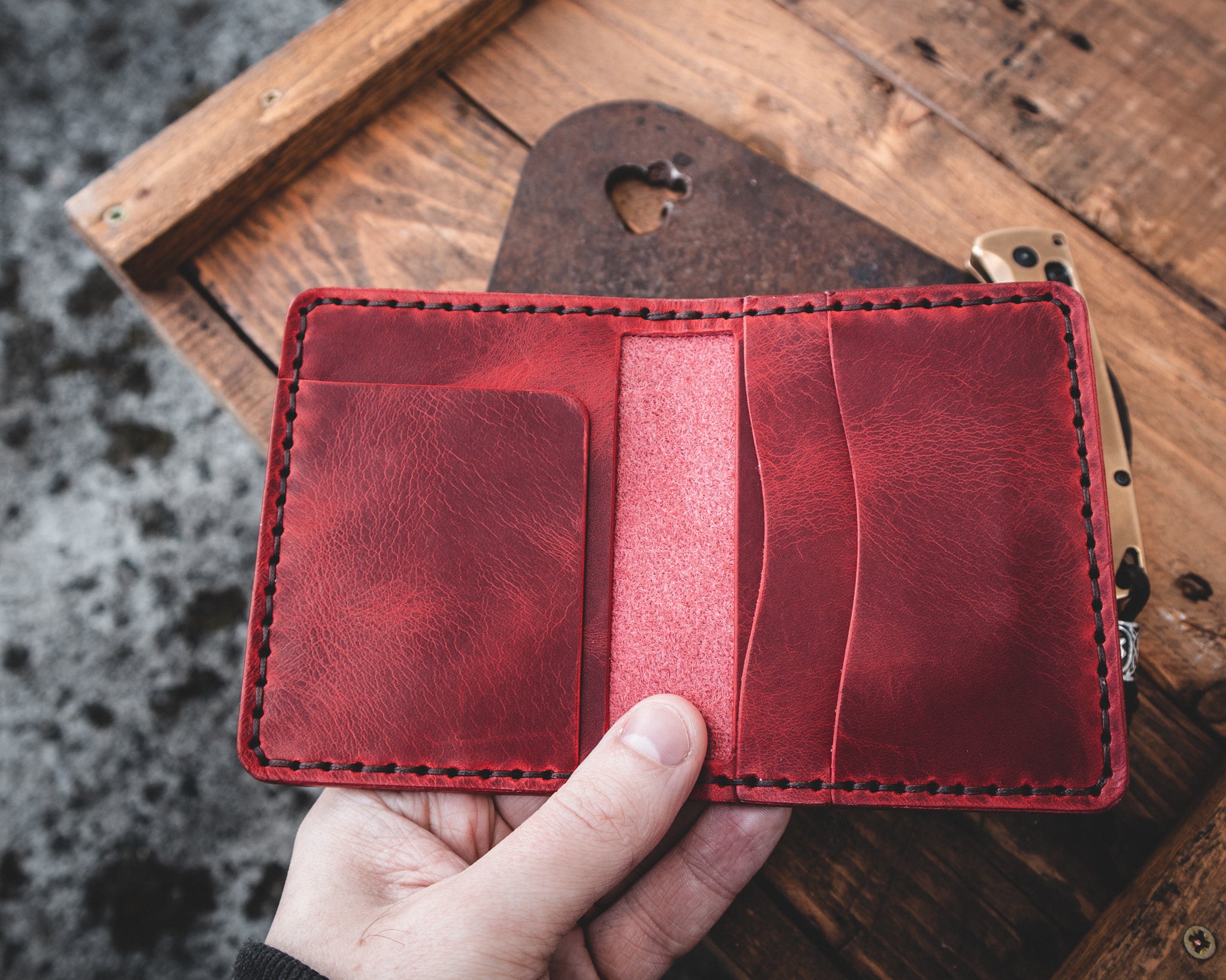 The Nevis Wallet - Handmade Leather EDC Wallet