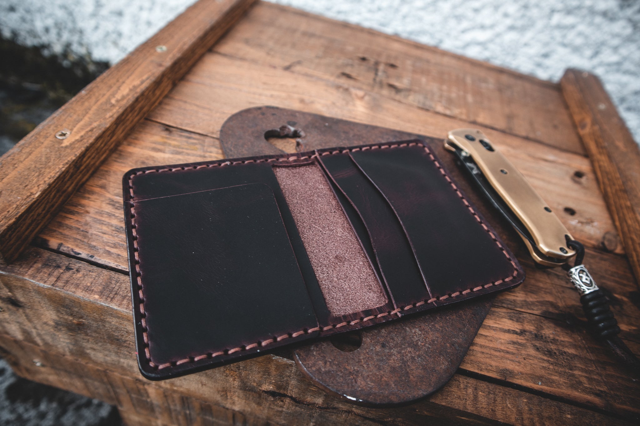 The Nevis Wallet - Handmade Leather EDC Wallet