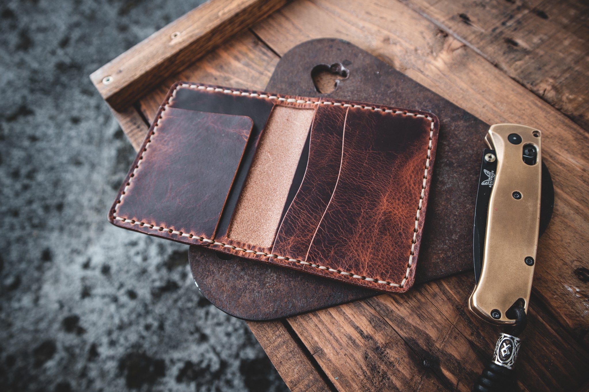 The Nevis Wallet - Handmade Leather EDC Wallet